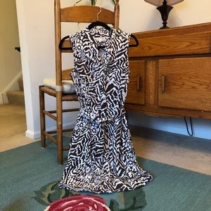 Jones New York Zebra Shirt Dress